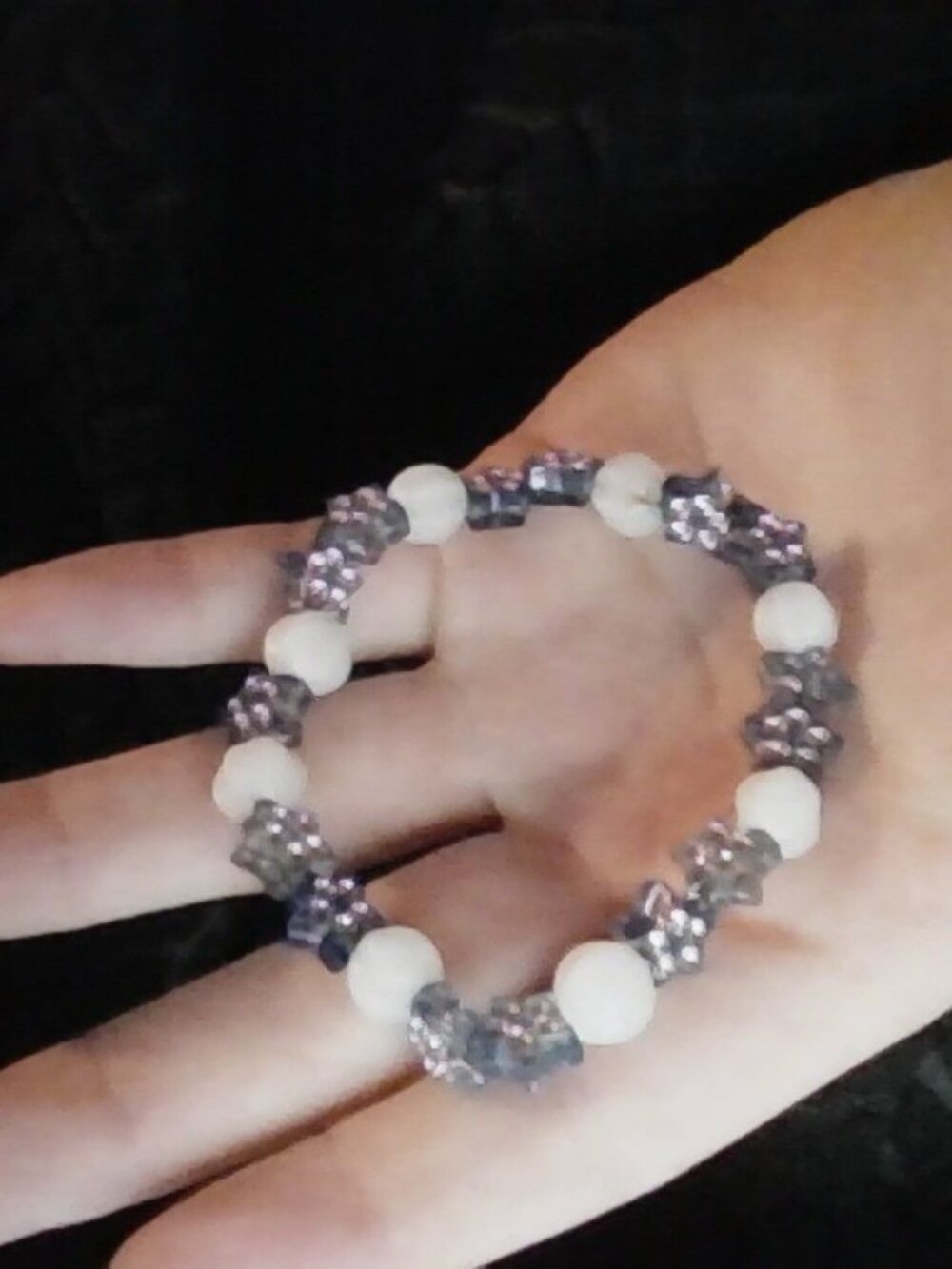 star beaded stretch bracelet